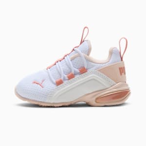 Tenis para infantes Axelion Mesh, PUMA White-Island Pink-Deeva Peach, extralarge